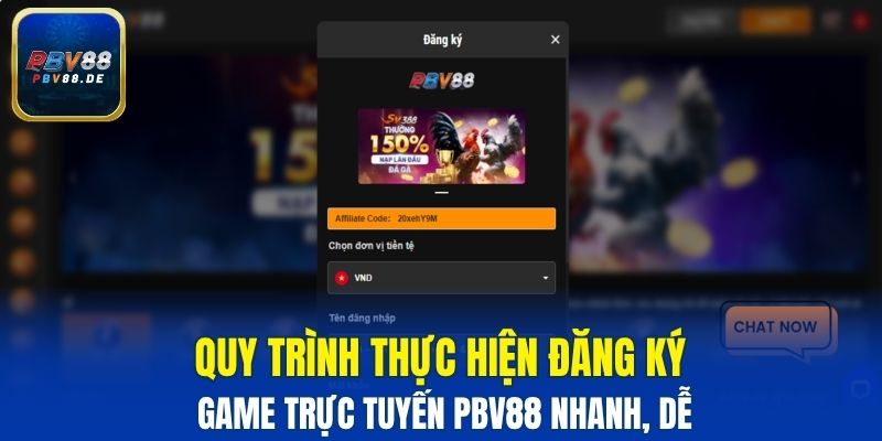 Quy trình thực hiện đăng ký game trực tuyến PBV88 nhanh, dễ