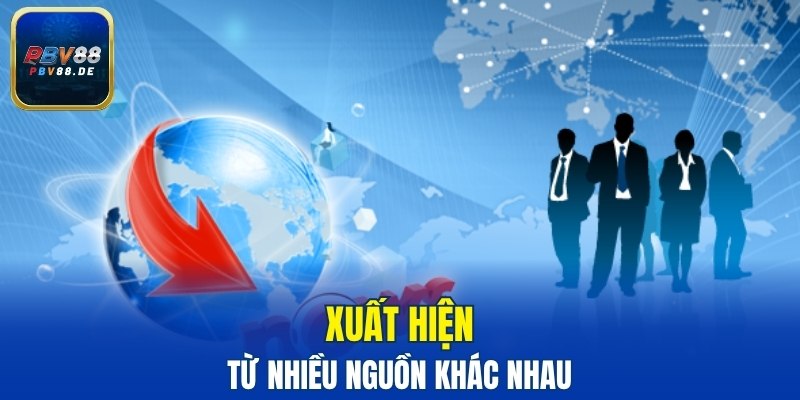 Xuất hiện từ nhiều nguồn khác nhau